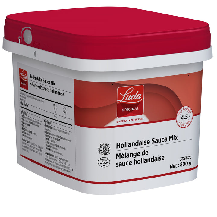 Mélange pour Sauce Hollandaise - 1 Pot de 800 g - Luda Foods - Préparé au Canada