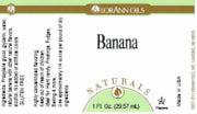 Banana Flavoring - Compounded Natural Flavors Label