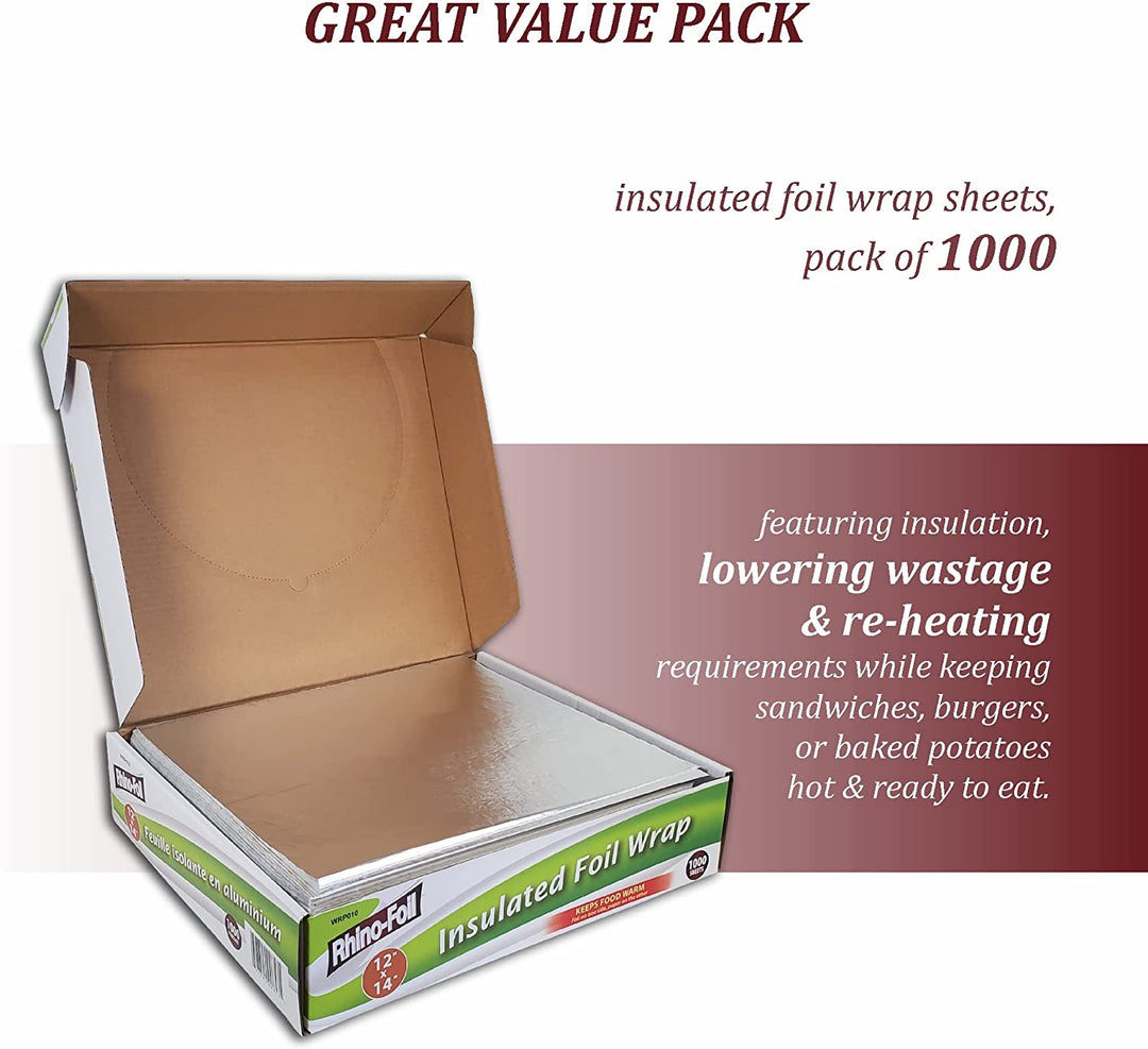 Rhino-Foil - Insulated Foil Wrap - 12"x14"