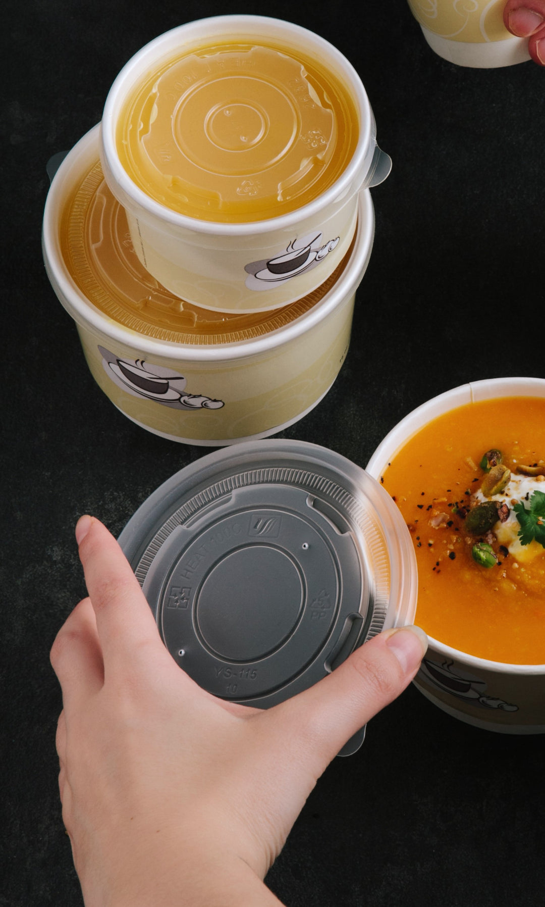 Lid Bowl Translucent Vented 8-16 oz. - 1 x 1000 each - Galimore - Packaging and Accessories - Restaurant Supplies and Equipment - Canadian Distribution