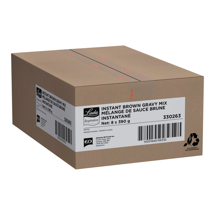 Mélange pour sauce brune - 8 x 390 g - Luda Inspiratio - Ingrédients pour restaurants et services de restauration - Distribution canadienne