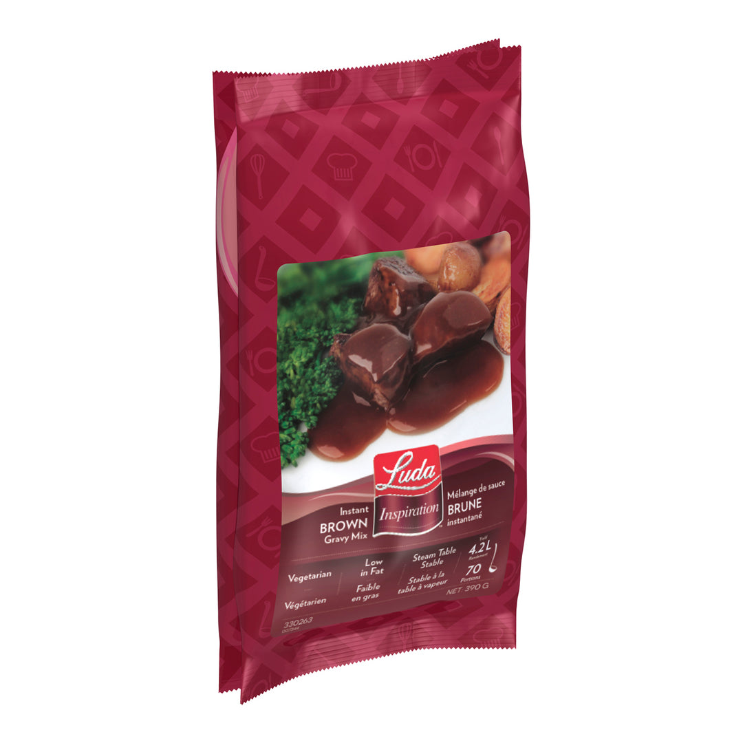 Gravy Brown Mix - 8 x 390 g - Luda Inspiratio - Restaurant and Foodservice Ingredients - Canadian Distribution