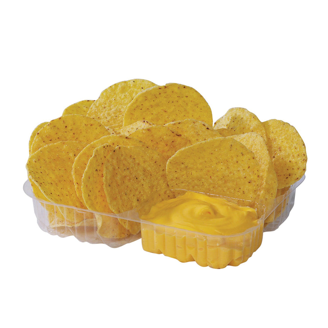 Small Two-Compartment Nacho Trays - 6.5" x 6.5" x 1.5" - WFI - Canadian Distribution