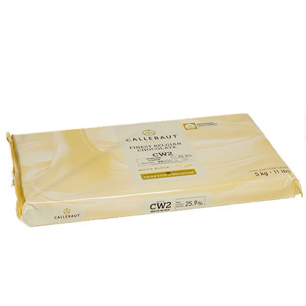 CALLEBAUT - BLOC DE CHOCOLAT BLANC 5KG - Distribution Barry Callebaut au Canada