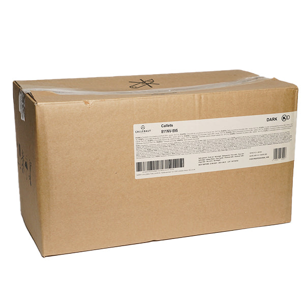 CALLEBAUT - PÂTE DE CHOCOLAT MI-DOUX 54,5% EN PÂTELLES 811-NV-595 2x10 KG - Distribution Barry Callebaut Canada