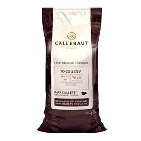CALLEBAUT - PÂTE DE CHOCOLAT NOIR MI-DOUX 70% EN PÂTELÉS 10KG - Barry Callebaut Distribution Canadienne