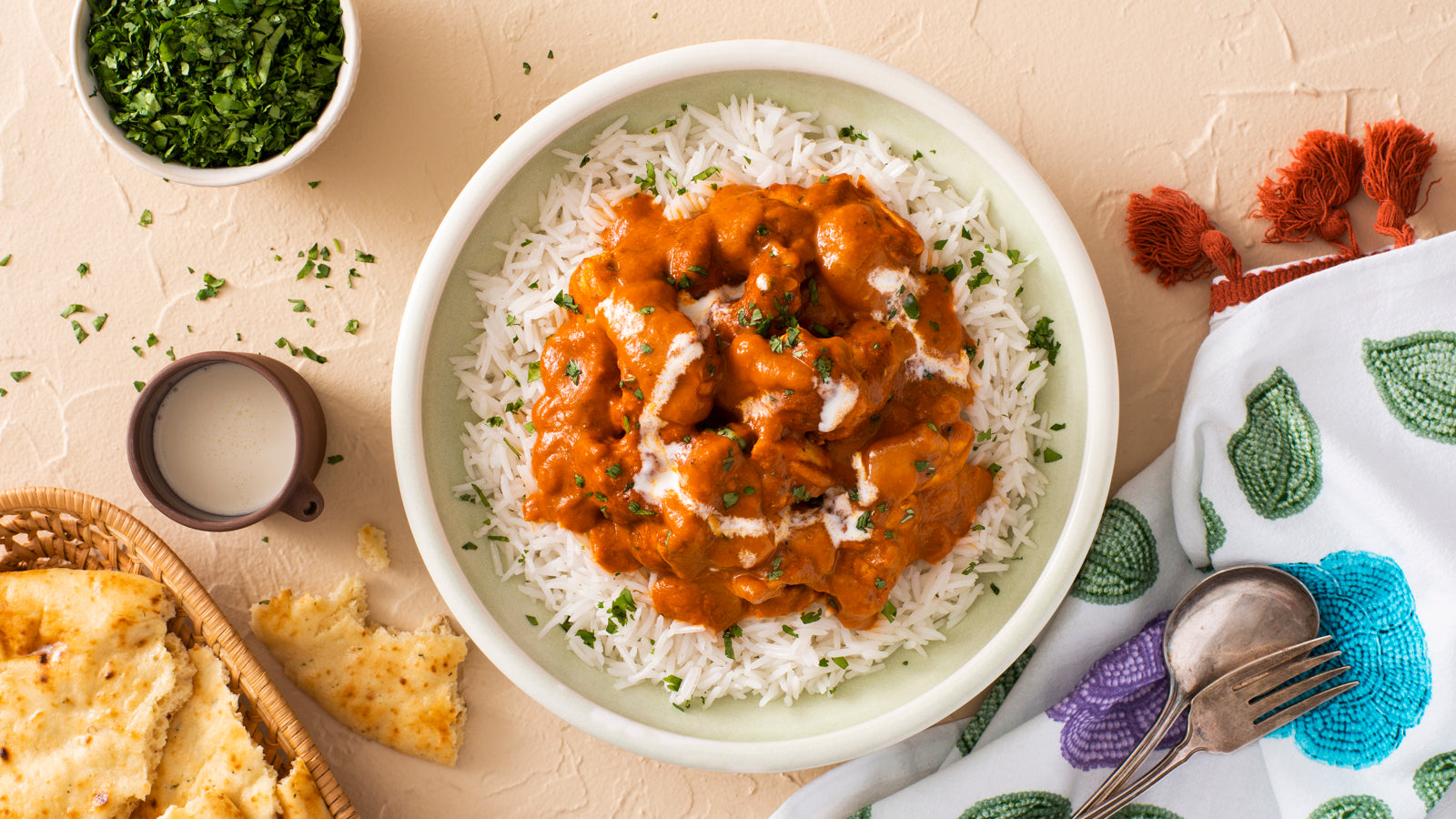 Sauce Cooking Butter Chicken - 2 x 2.5 L - Kfi Inc - Restaurant
