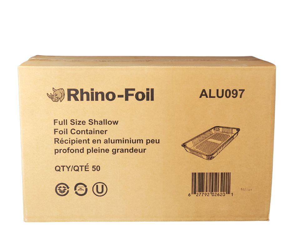 Rhino-Foil - Plaque à vapeur en aluminium, taille standard, peu profonde
