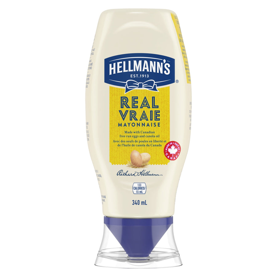 Mayonnaise Real FS - 12 x 340 mL - Hellmans - Restaurant and Foodservice Ingredients - Canadian Distribution