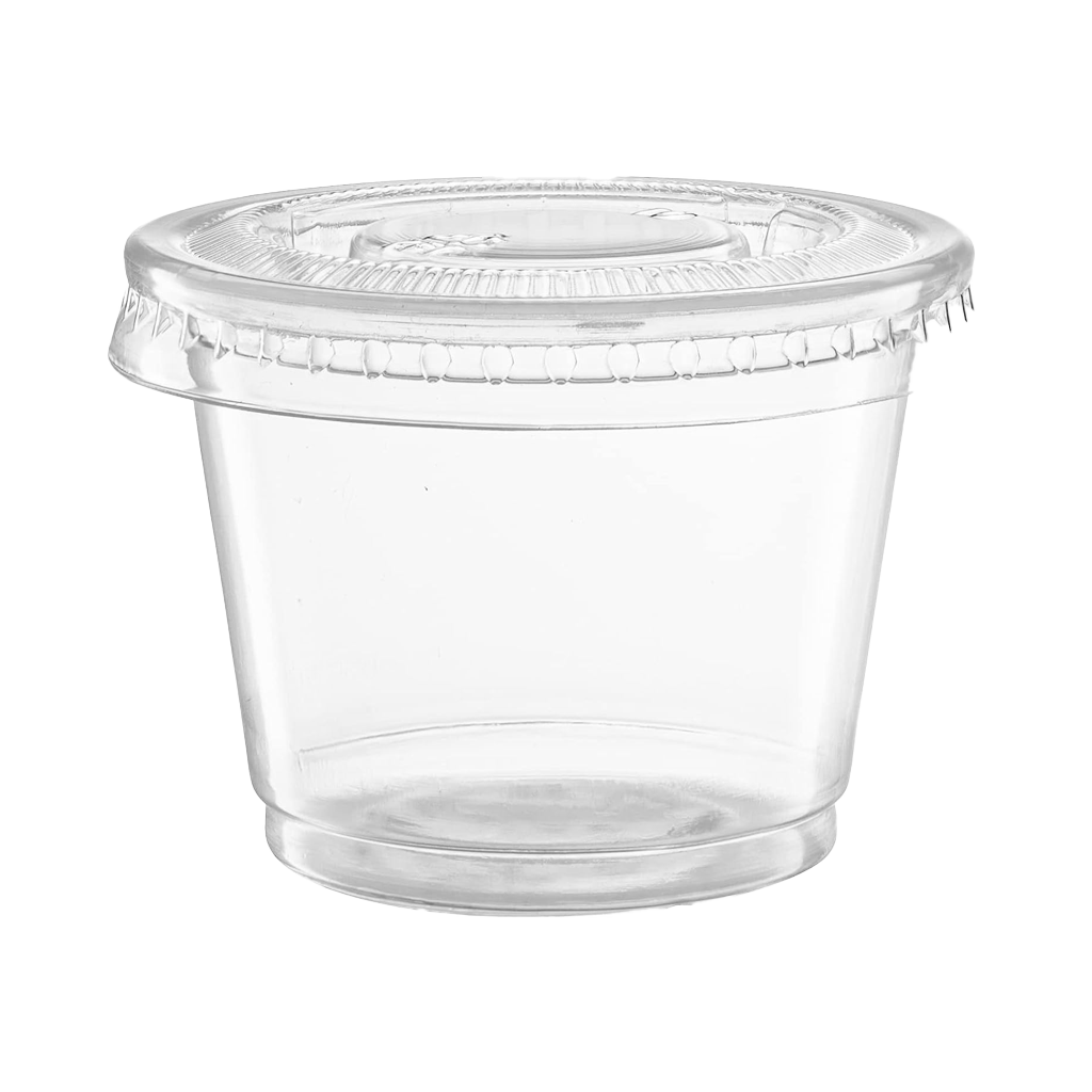 PLA Portion Cup Lids Compostable - Sold By The Case