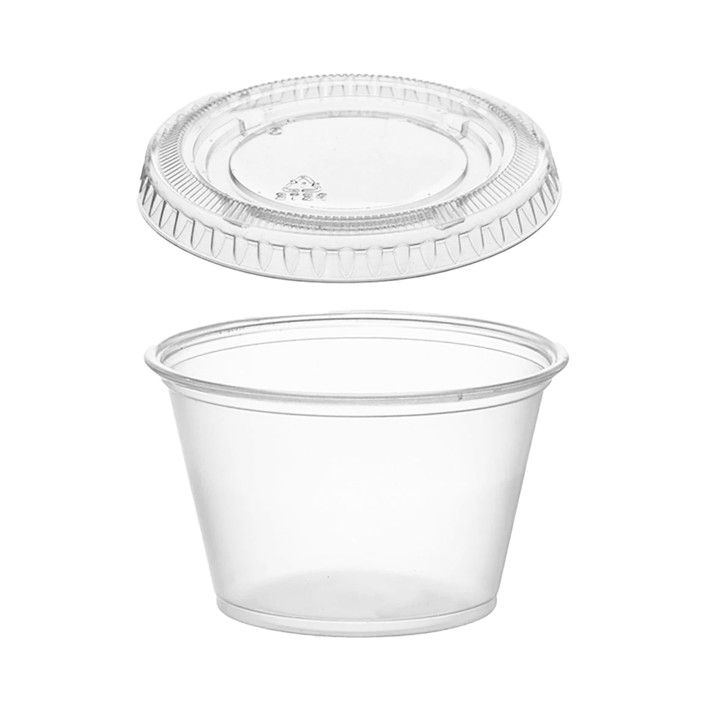 PLA Portion Cup Lids Compostable - Sold By The Case