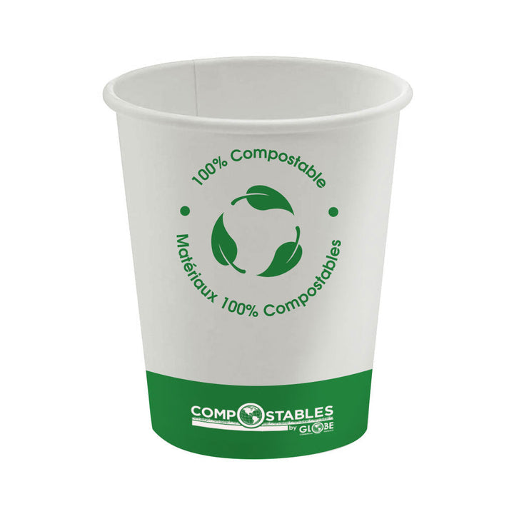Single Wall Hot/Cold Compostable Paper Cups