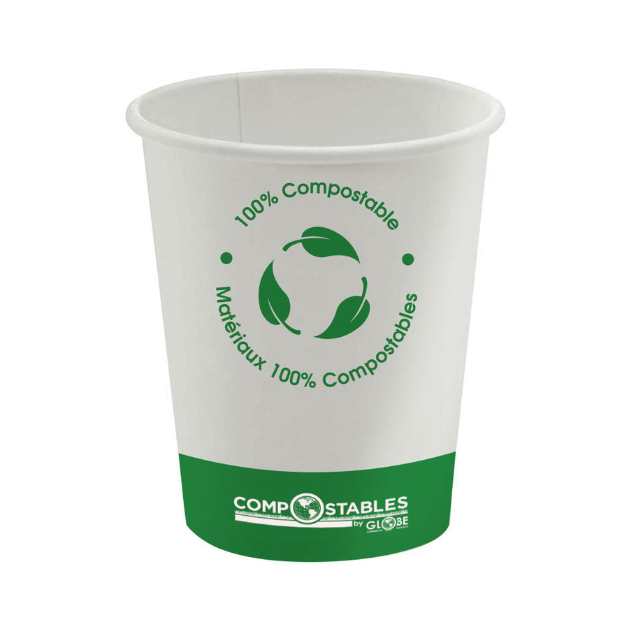 Single Wall Hot/Cold Compostable Paper Cups