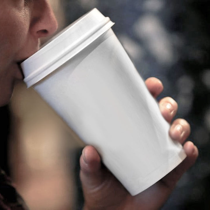 Single Wall Hot/Cold Compostable Plain White Cups - 1000 cups per case - Sold By The Case