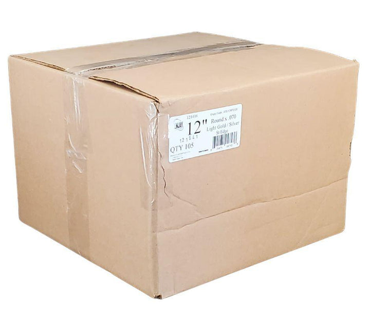 Enjay - Scallop Sheets - 12" - Round - Light Gold/Silver - 0.070 thick