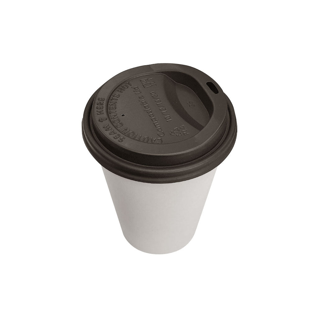Single Wall Hot/Cold Compostable Plain White Cups - 1000 cups per case - Sold By The Case
