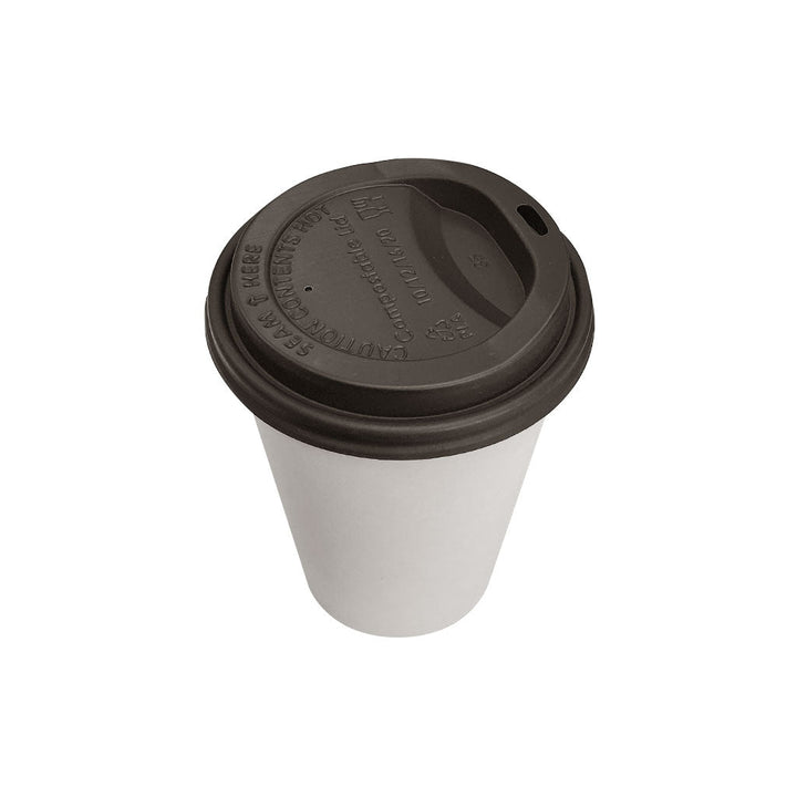 Single Wall Hot/Cold Compostable Plain White Cups - 1000 cups per case - Sold By The Case