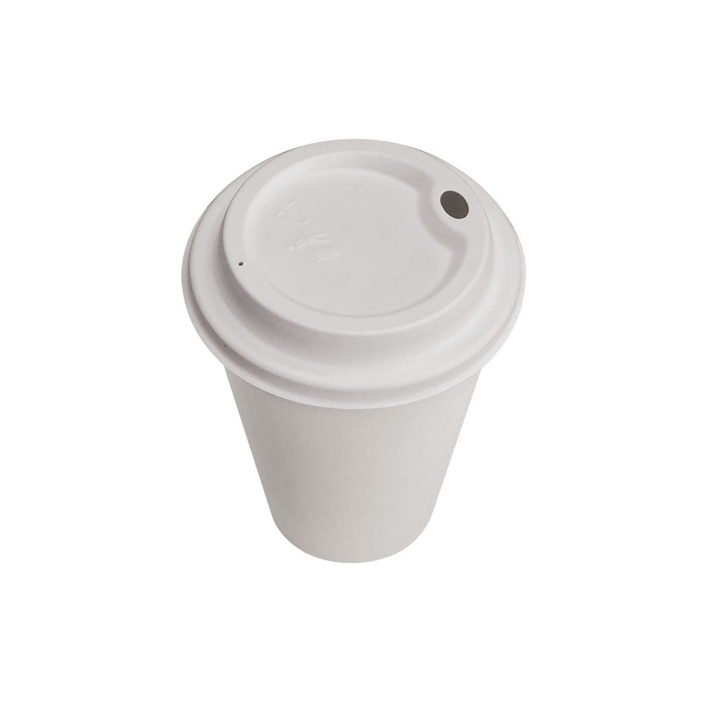Single Wall Hot/Cold Compostable Plain White Cups - 1000 cups per case - Sold By The Case