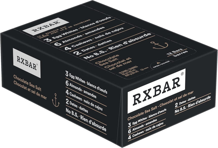 RXBAR – Barre protéinée – Chocolat sel de mer – 12 x 52 g