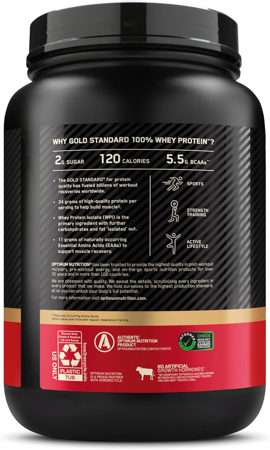 Optimum Nutrition – Gold Standard Whey Protein – Double Rich Chocolate – 5 lb