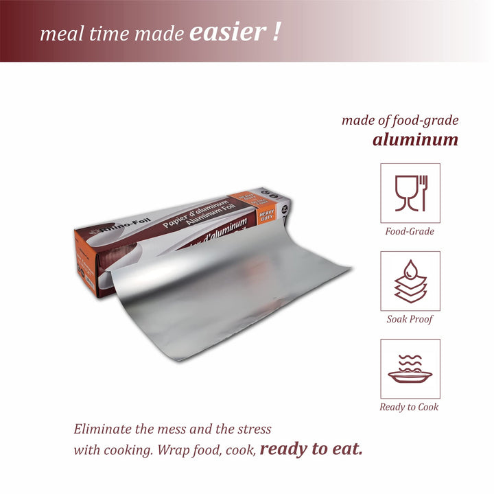 Rhino-Foil - 18" Aluminium Foil Roll - Heavy Duty - 100M