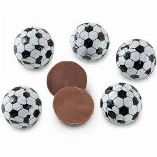 Soccer Balls Milk Chocolate Foil Wrapped - 10 lbs - Foiled Bulk Chocolates - Candies and Confections - Canadian Distribution