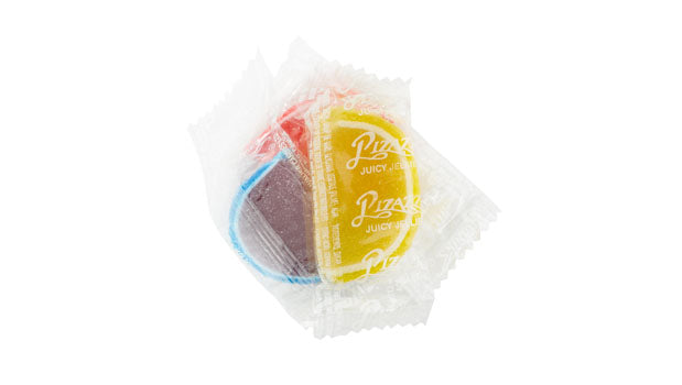 Wrapped fruit jelly slices - 20 LB Box