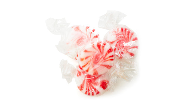 Red Pinwheel Mints - 26 LB Box