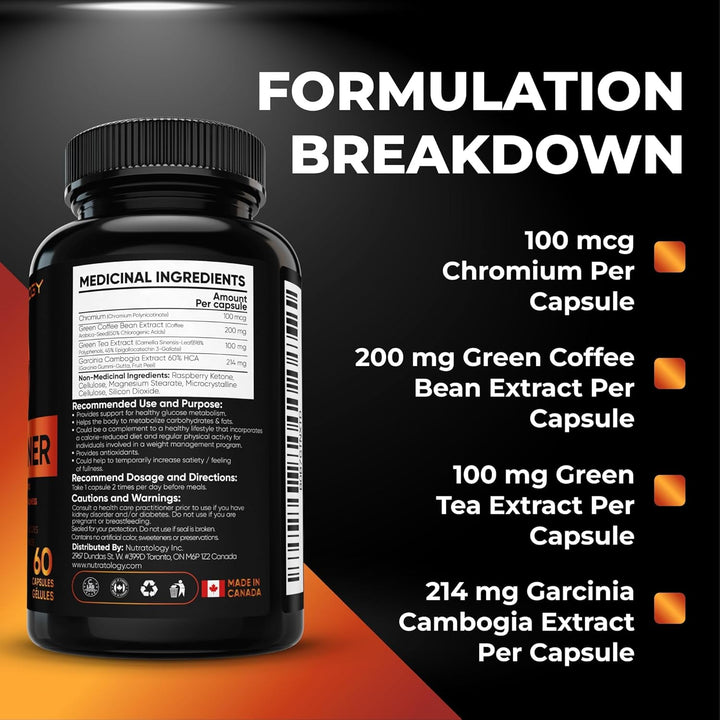 Nutratology – Thermogenic Fat Burner – 60 Capsules