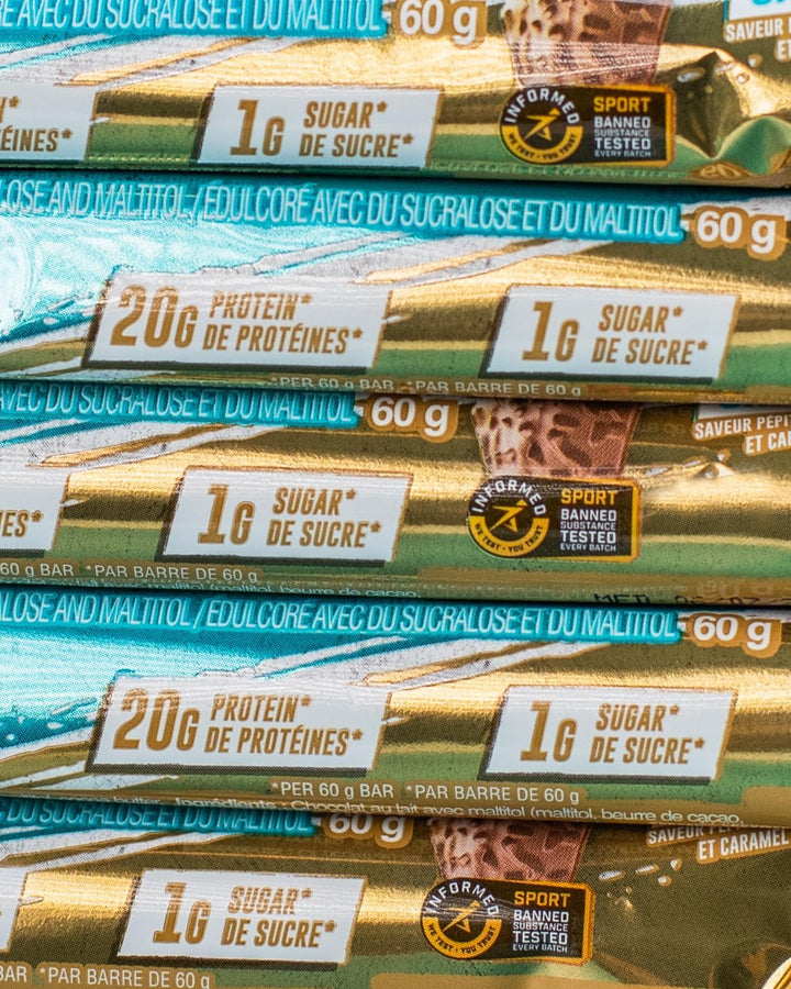 Grenade – Barre protéinée – Caramels salés au chocolat – 12 x 60 g