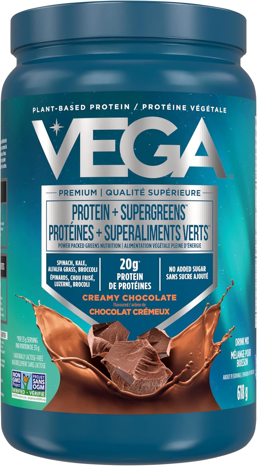 Vega – Protein & Greens – Chocolate – 618 g, 19 Servings