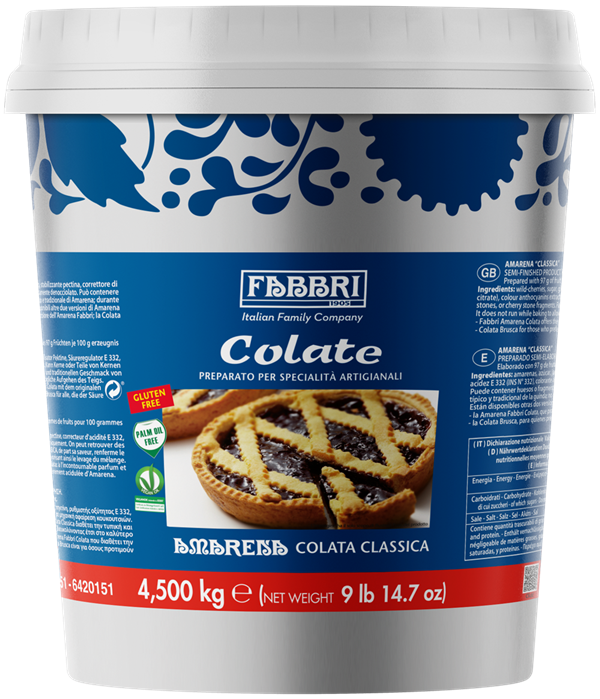 Fabbri AMARENA FABBRI CLASSIC FILLING - COLATA CLASSICA - BAKE PROOF JAMS FOR PASTRY - 3 x 4.5KG Tin - Fabbri Canada