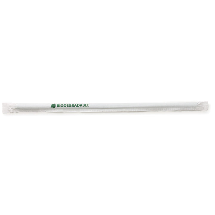 Alcas® Compostable individually packaged straws