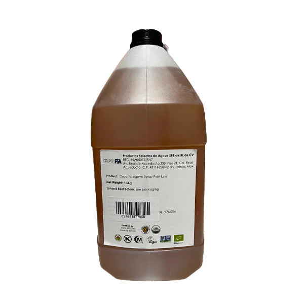 Agave Organic Syrup - 4 x 5.8 LT - By Grupo PSA Canada