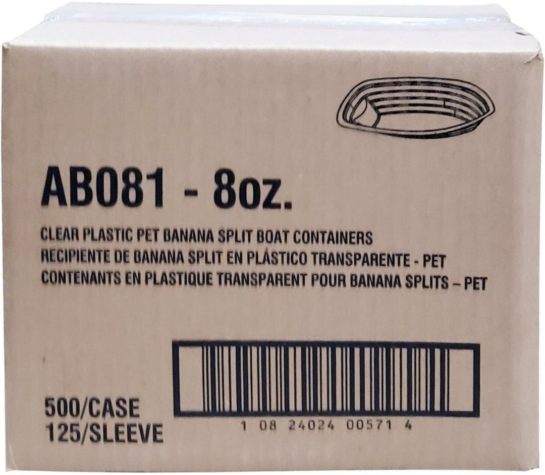 Amhil - Bateau en forme de banane transparent - 237 ml (8 oz) - AB081