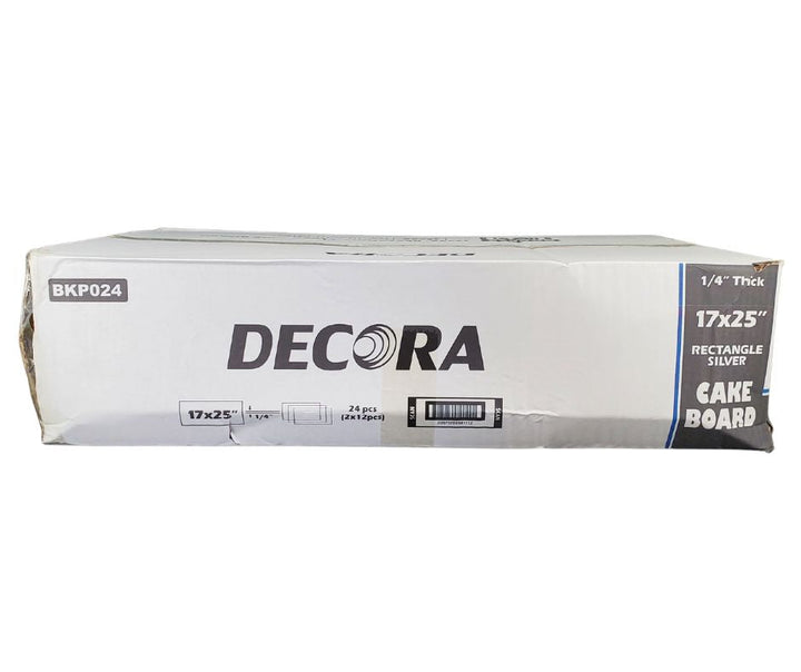 Decora - Cake Board - Silver - Full Slab - 17x25x1/4