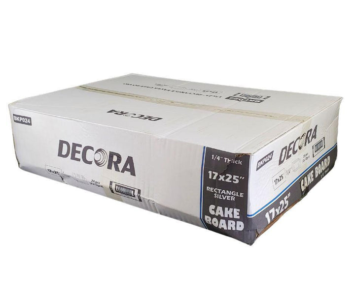 Decora - Cake Board - Silver - Full Slab - 17x25x1/4