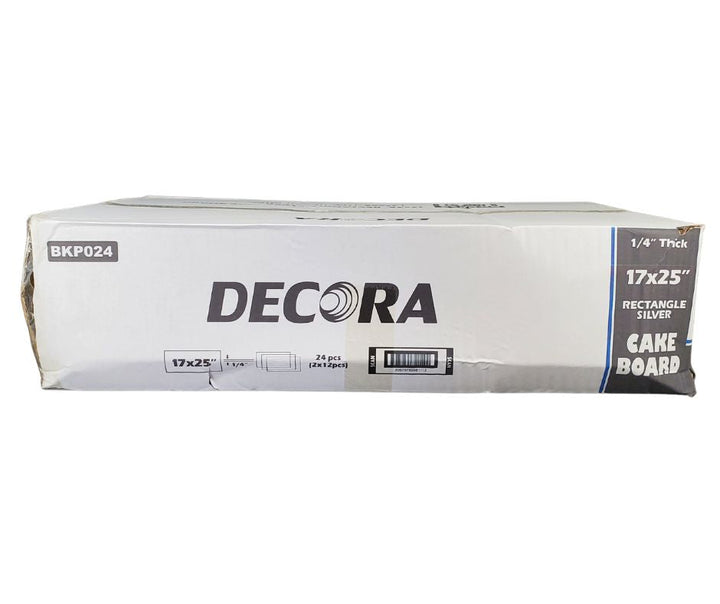 Decora - Cake Board - Silver - Full Slab - 17x25x1/4