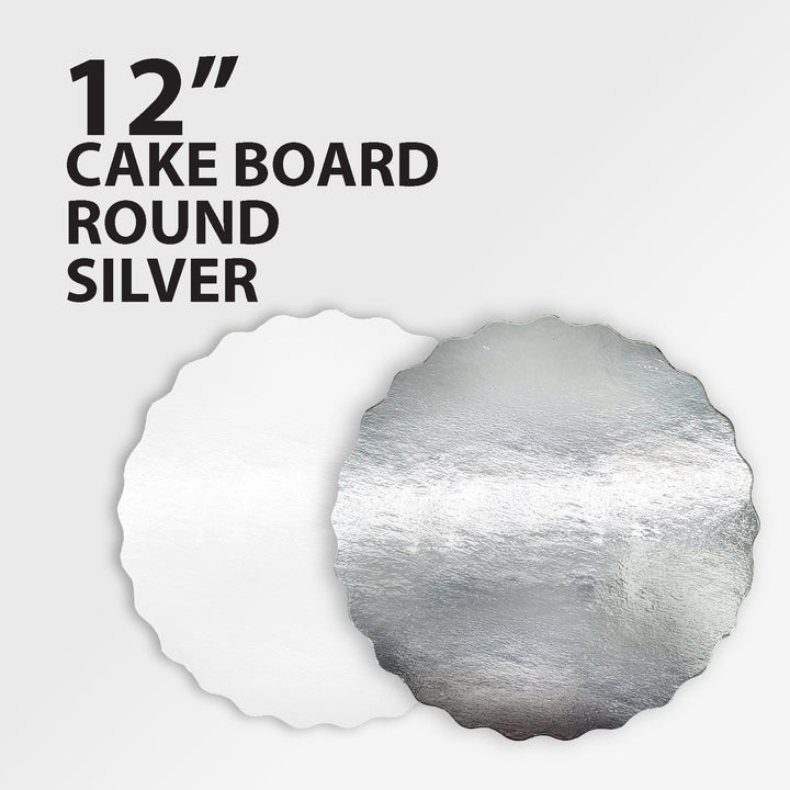 Enjay - Scallop Sheets - 12" - Round - Silver - 0.45 thick