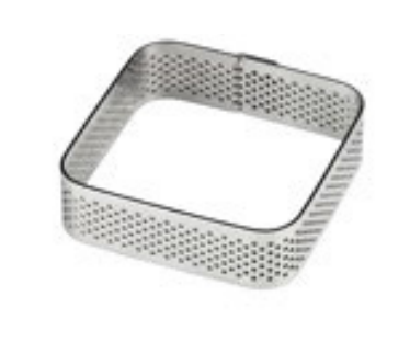 Pavoni® Stainless Steel Microperforated band -
 Square Monoportion
