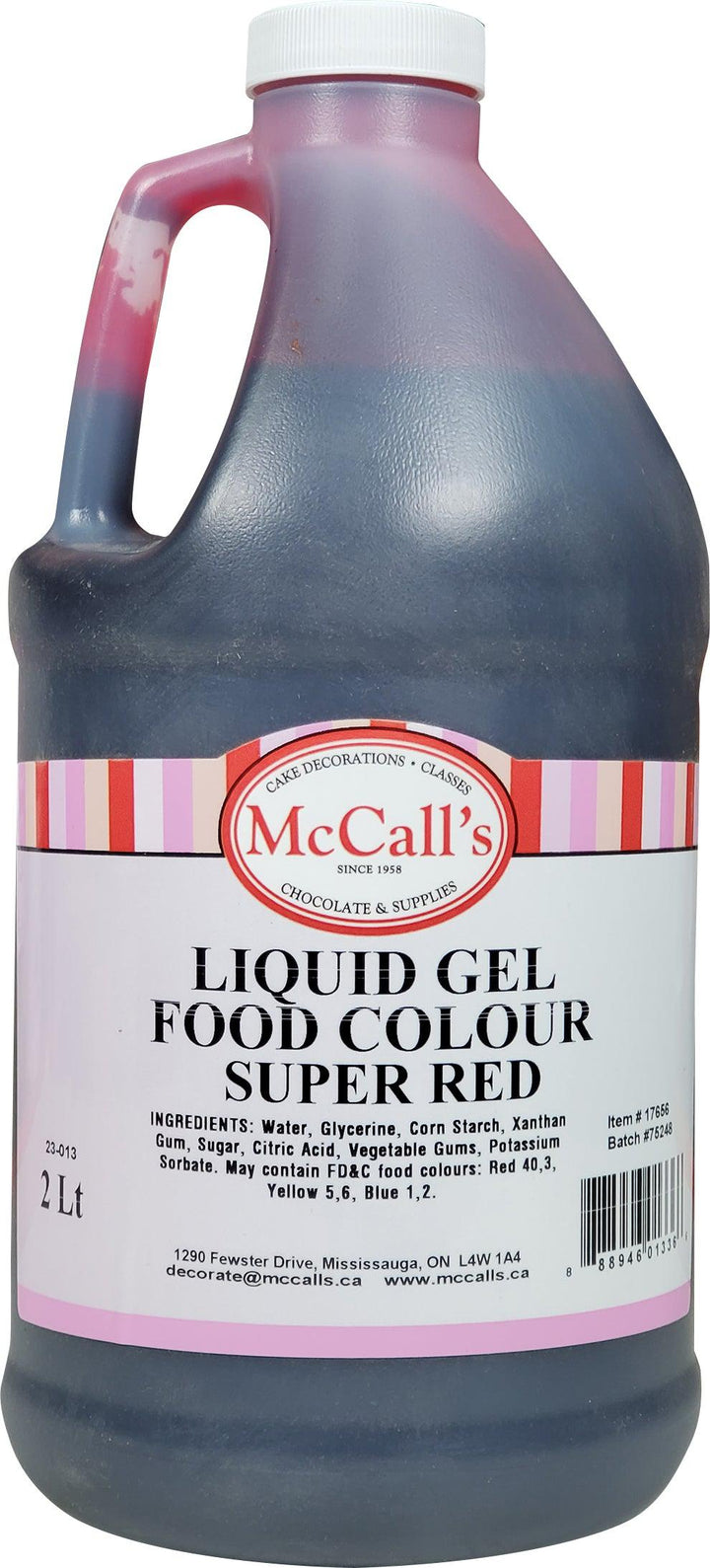 McCall's - Colorant alimentaire liquide en gel - Rouge vif