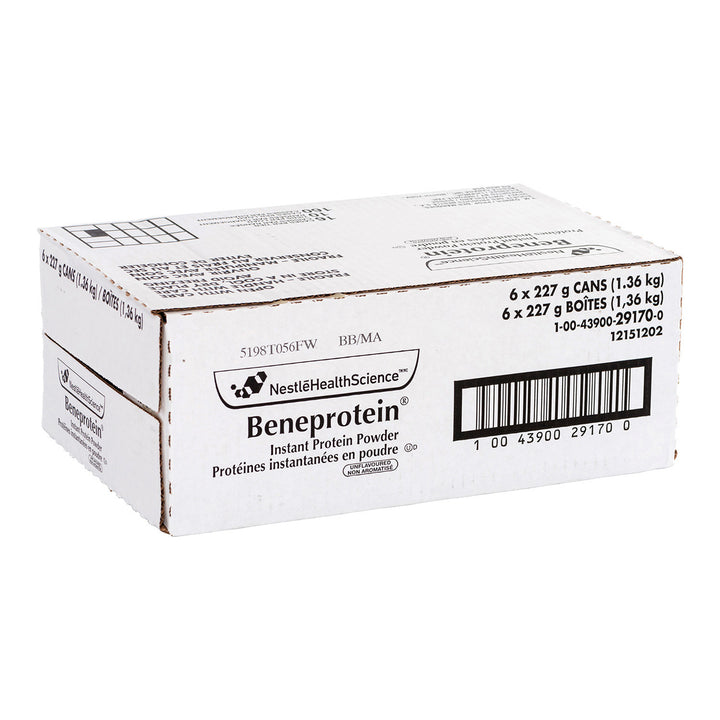 Sold by the case, Beneprotein® Instant Protein Powder - 6 x 227 Grams - Nestle Health Science - Healthcare and Wellness - Canada