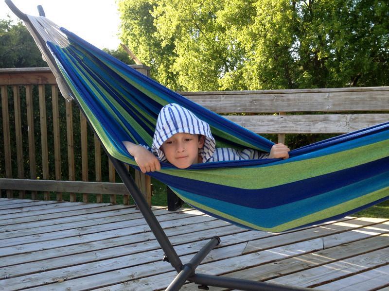 Hamac double brésilien de luxe avec support universel - Fait partie de la collection Collective Marketplace