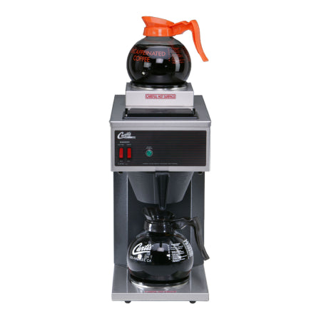 Wilbur Curtis CAFE2DB10A000 - Cafe Pour-Over Systems - Pour-Over Decanter Brewer 2 Station with 1 Lower and 1 Upper Warmer