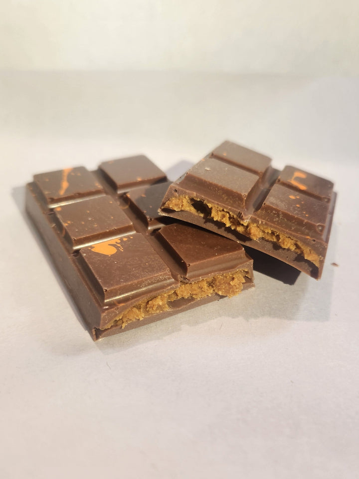 Private Label With Your Brand Name - Biscoff Crumble Milk Chocolate Bar - 480 x 70g Size Format - Made In Canada