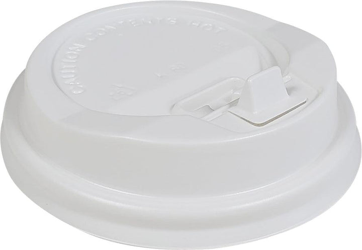 Morning Dew - Lock Back, Dome Sip Lid for 8 oz Tall Hot Paper Cups - White - 20 x 50 count