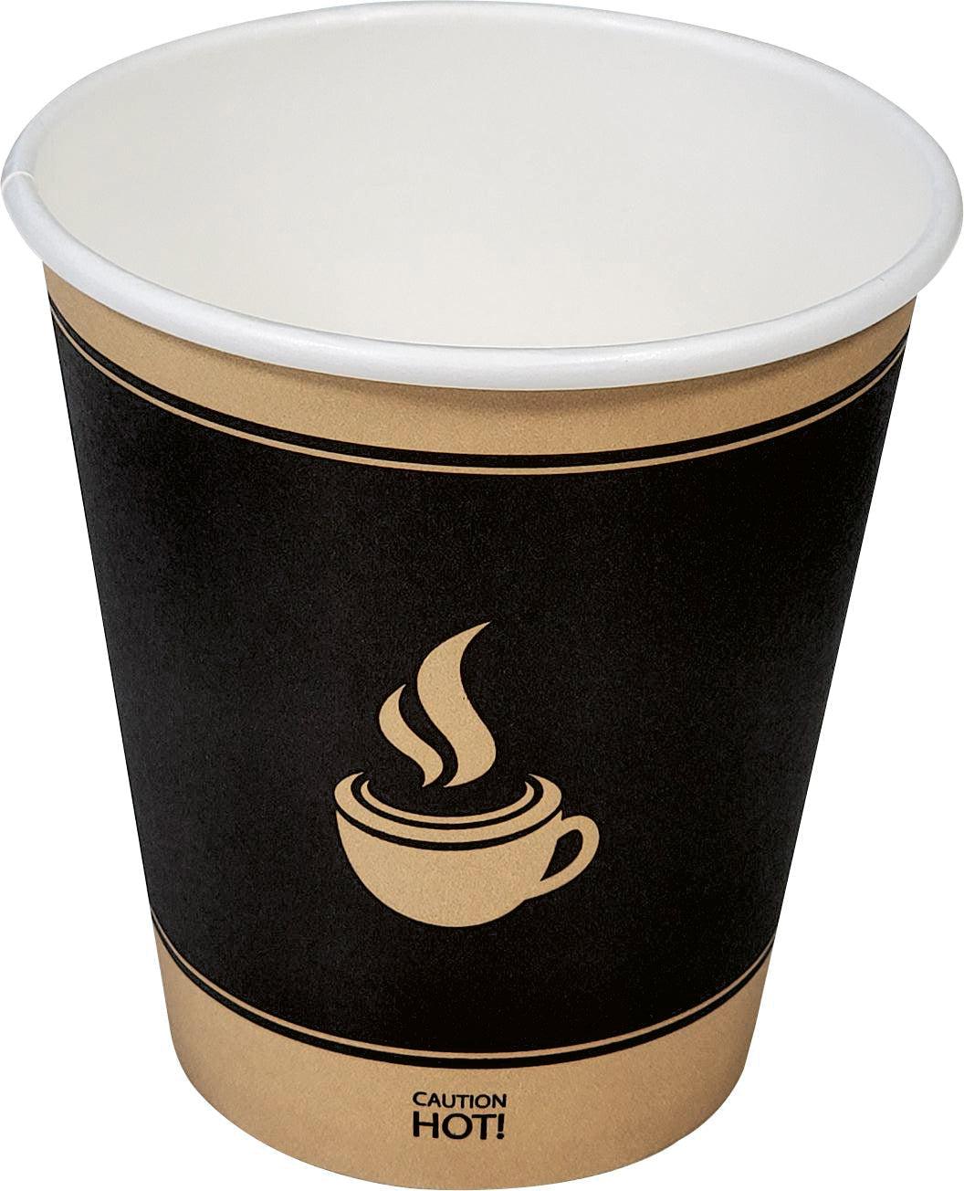 Morning Dew - Tasses à café en papier pour boissons chaudes - 296 ml - Impression ébène - 20 x 50 unités