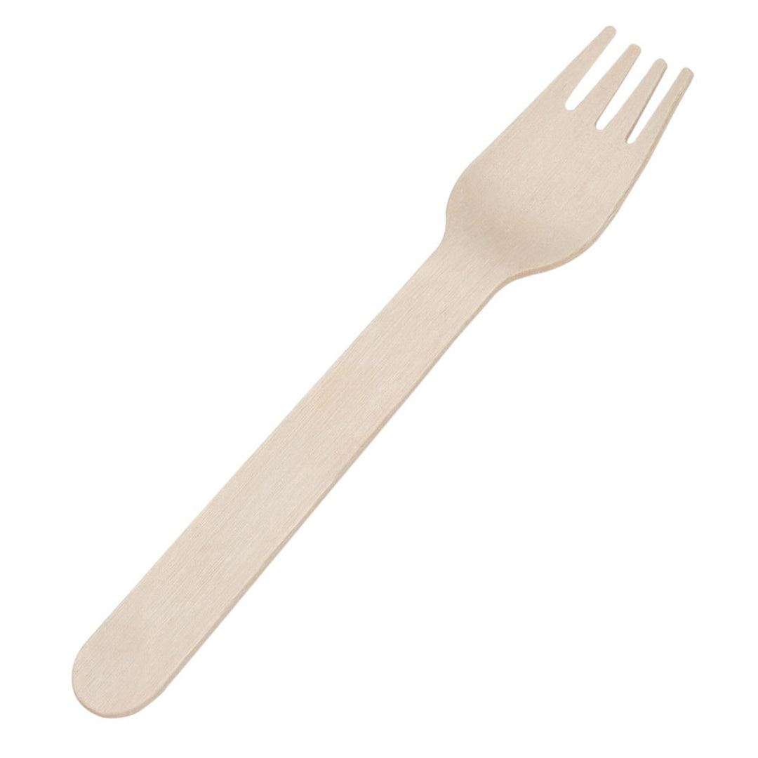 Wooden Fork - 1000ct - Restaurant Packaging - Masterpiece Foods - Canadian Distribution