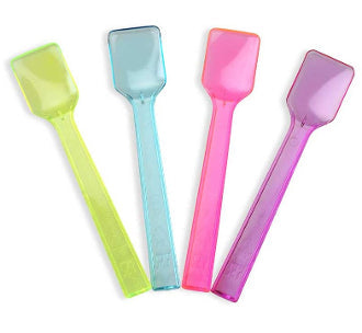 Transparent Gelato Spoons (Mixed) (3000/Case)