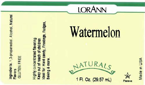 Watermelon Flavoring - Compounded Natural Flavors Label